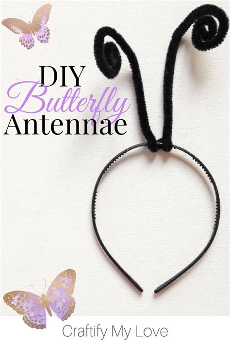 diy butterfly antenna headband|how to continue butterfly antenna from a ring.